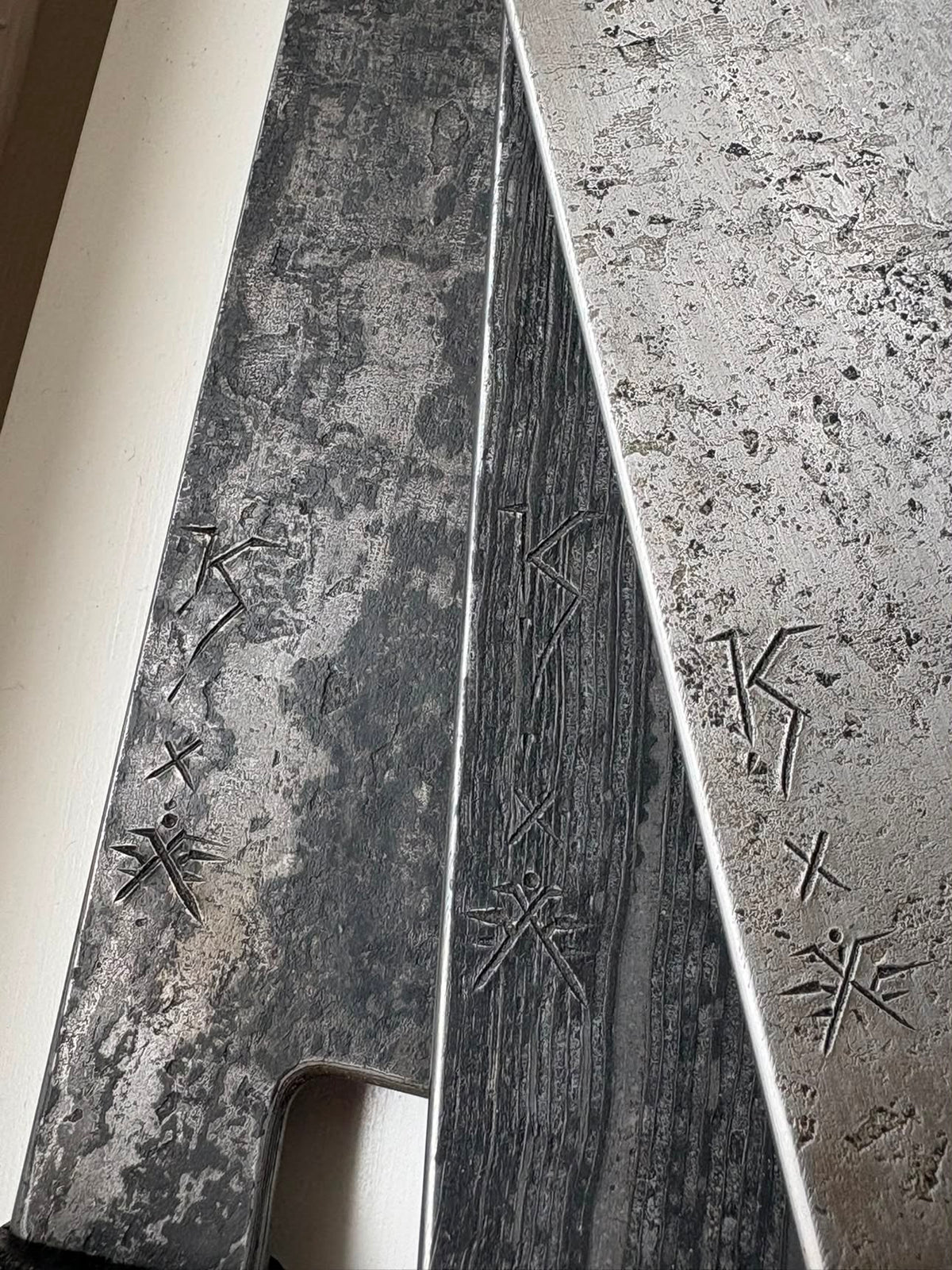 Three knife blades from the Ågane × Krichbaum collaboration